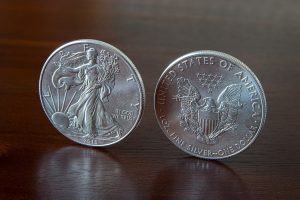 zilveren munt
