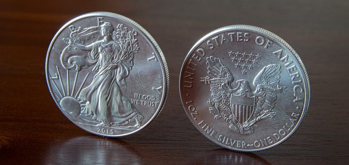 zilveren munt